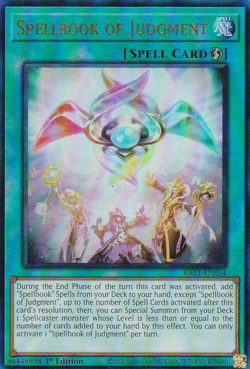 楽天市場】遊戯王 RA01-EN054 魔導書の神判 Spellbook of Judgment 