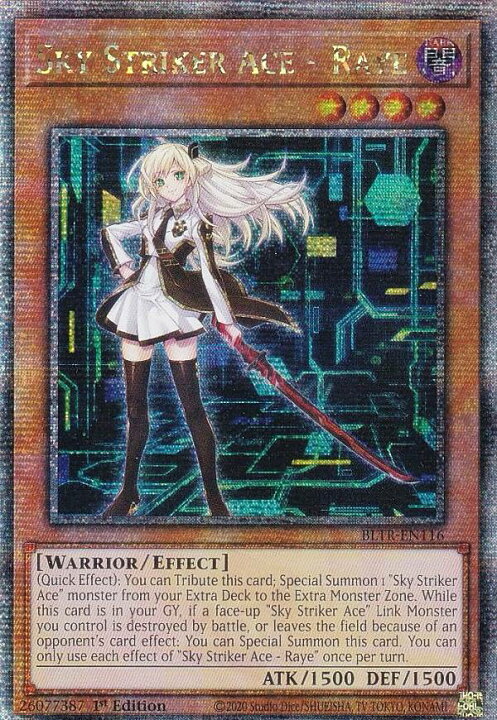 楽天市場】遊戯王 BLTR-EN116 閃刀姫－レイ Sky Striker Ace - Raye 