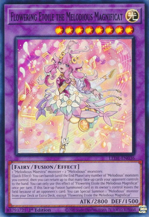 楽天市場】遊戯王 LEDE-EN036 幻奏の華歌神フラワリング・エトワール 