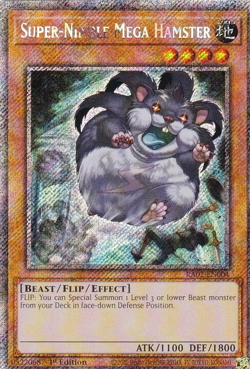 楽天市場】遊戯王 RA02-EN004 素早いビッグハムスター Super-Nimble 