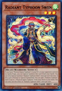 VY DOOD-EN014 XG Radiant Typhoon Swen (p 1st Edition EgA) Doom of Dimensions