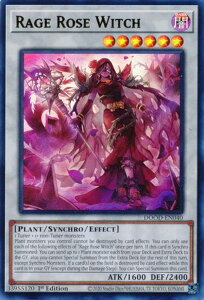 VY DOOD-EN040 KNƌt̖ Rage Rose Witch (p 1st Edition EgA) Doom of Dimensions