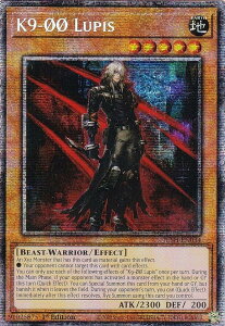 遊戯王 JUSH-EN034 K9−00号 ルプス K9-00 Lupis (英語版 1st Edition スターライトレア) Justice Hunters