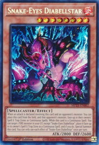 �V�Y�� MP25-EN062 �֊�̑削�� Snake-Eyes Diabellstar (�p��� 1st Edition �v���Y�}�e�B�b�N�V�[�N���b�g���A) 2025 Mega-Pack Bundle