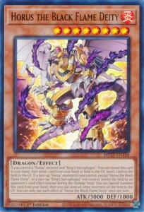 �V�Y�� MP25-EN158 �z���X�̍����_ Horus the Black Flame Deity (�p��� 1st Edition �E���g�����A) 2025 Mega-Pack Bundle