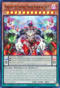�V�Y�� BLZD-EN010 ���⍖�_���B�[�h���E�� Vidolium the Unstable Power Patron of Unity (�p��� 1st Edition �X�[�p�[���A) Blazing Dominion