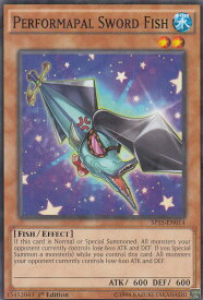 遊戯王 SP15-EN014 EMソード・フィッシュ Performapal Sword Fish(英語版 1st Edition シャッターホイル)