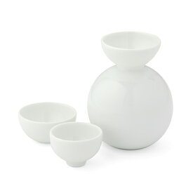 酒器だるま 【Ceramic Japan】【食器】愛知県/Ceramic Japan(セラミックジャパン)酒器セット/酒器だるま【酒器セット】【グッドデザイン賞2009受賞】【酒器】(セット/酒器/贈答品/陶器/冷酒/国産/日本産/職人)