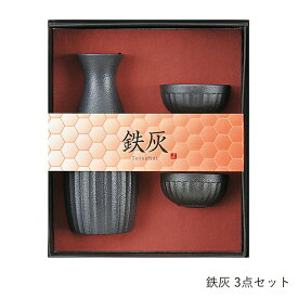 徳利 ぐい呑 セット | てまひま工房 | 鉄灰 酒器 3点セット とっくり ぐい飲み おちょこ 日本酒 冷酒 和食器 陶器 おしゃれ ギフト プレゼント 晩酌