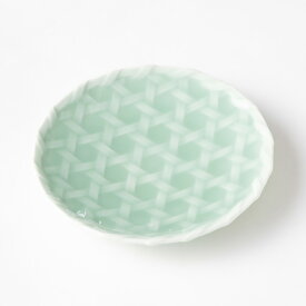 【虎仙窯】籠目5寸皿 取り皿 小皿 中皿 佐賀県産 有田焼｜和食器 籠目模様 小皿 おしゃれ かわいい 日本製 国産 職人 手作り 伝統工芸品 ギフト 贈り物 内祝い 食器