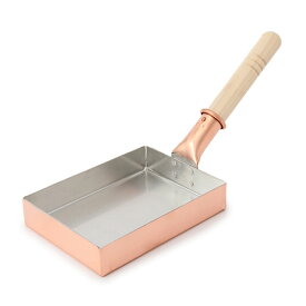 卵焼き器 銅製 | 銅長玉子焼鍋 12cm | 中村銅器製作所 | フライパン 玉子焼き 日本製 国産 職人 手作り 本格 ギフト 母の日 プレゼント ガス火専用 プロ仕様 熱伝導 ふわふわ だし巻き卵 小さい お弁当