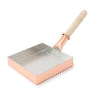 銅 鍋 銅玉子焼鍋 15cm 角玉子焼き器 |中村銅器製作所| 卵焼き器 玉子焼き 卵焼き フライパン 銅製 日本…
