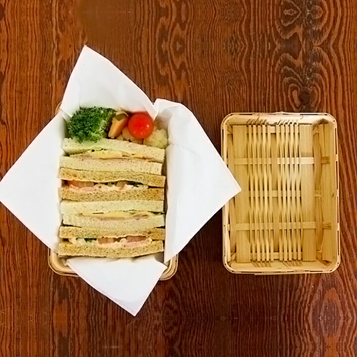 楽天市場】【お弁当箱 かご】【鹿児島県/創作竹芸とみなが】竹製 白竹 
