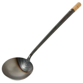 鉄 お玉 山田工業所(やまだこうぎょうしょ) 神奈川県 パイプ柄お玉 小 油付（中華お玉/おたま/鉄製/鉄/日本製/ギフト/贈り物/国産/日本産/職人）