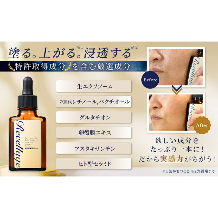 楽天市場】美容液 ハリ ツヤ 送料無料 お得な3本セット ヒト幹細胞 高 