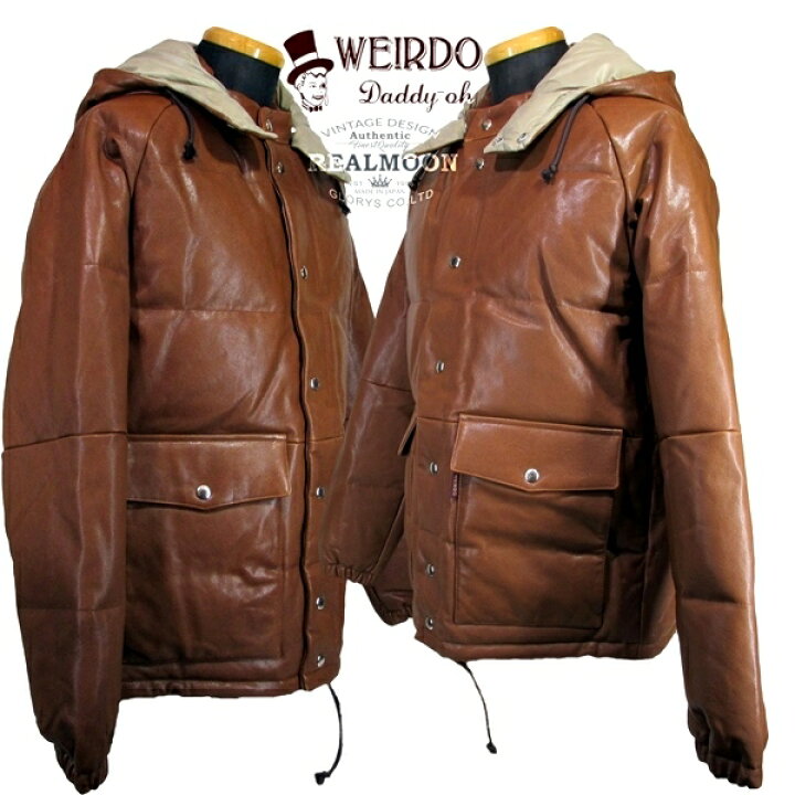 楽天市場】[WEIRDO / ウィアード] レザー・ダウンジャケット No 