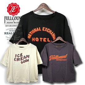 FULL COUNT フルカウント Relax Fit Half Sleeve Print Sweatshirt No.3762PTメンズファッション アメカジ