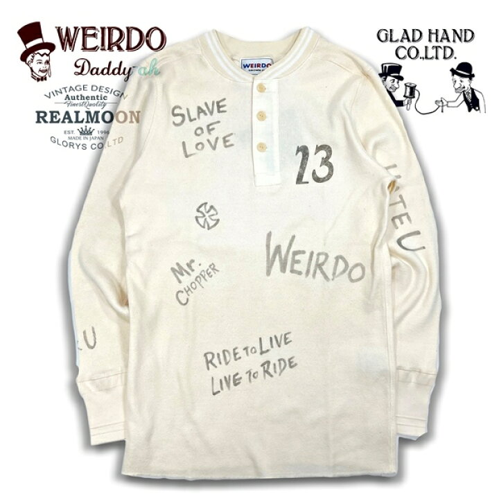 楽天市場】WEIRDO ヘンリーネックTEE No.WRD23AW17 