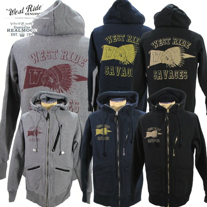 楽天市場】☆WEST RIDE HEAVY WEIGHT FULL ZIP HOODIE 