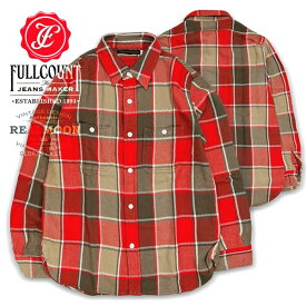 FULL COUNT ネルシャツ No.FCS-4077 "モズリー" レギュラータイプ フルカウント 長袖シャツ メンズファッション アメカジ
