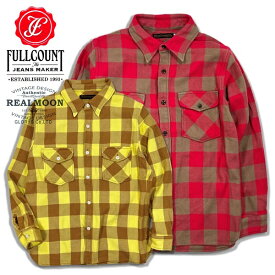 FULL COUNT ネルシャツ No.FCS-4079-2 "ブロックチェック・CPOシャツ" フルカウント 長袖シャツ メンズファッション アメカジ