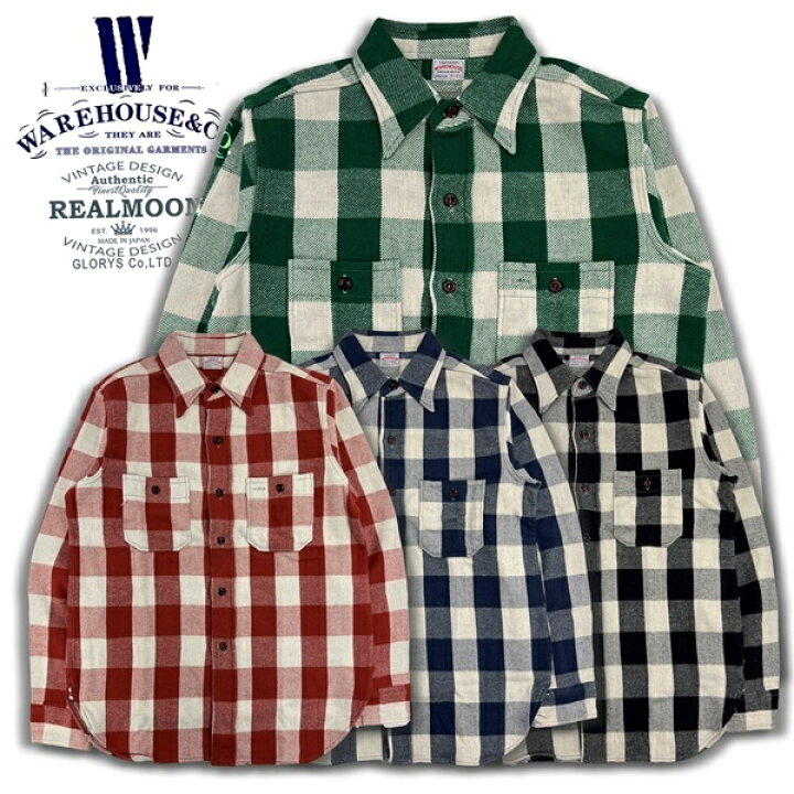 楽天市場】WAREHOUSE ネルシャツ No.WHS-3104A  