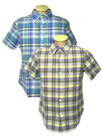 PHEROW'S フェローズ No.15SPBDS4 ボタンダウンシャツ半袖チェックシャツ