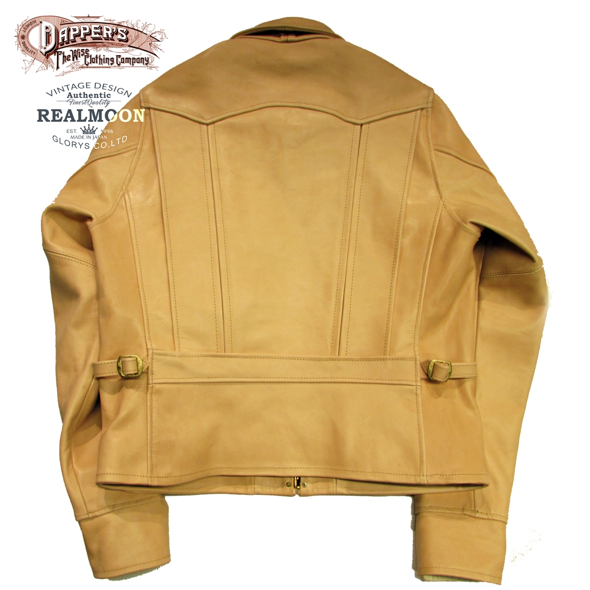 DAPPER'S Single Horsehide Leather Sports Jacket LOT1274ダッパーズ　３０’ｓ  レザースポーツジャケット[DAPPER'S] Single Horsehide Leather Sports Jacket /No.Lot1274 |  