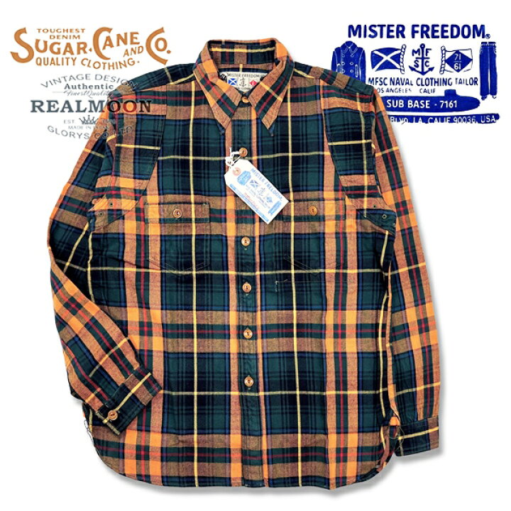 楽天市場】MISTER FREEDOM × SUGAR CANE フランネルシャツ No.MF 