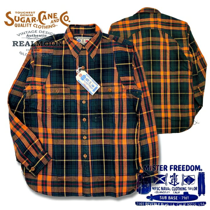 楽天市場】MISTER FREEDOM × SUGAR CANE フランネルシャツ No.MF 