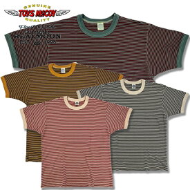 TOYS McCOY ストライプ Tee No.TMC2409 "ザ・グレート・アメリカン・ヒーロー" トイズマッコイ スティーブ・マックイーン ストライプT ボーダーT 半袖 Tシャツ メンズファッション アメカジ