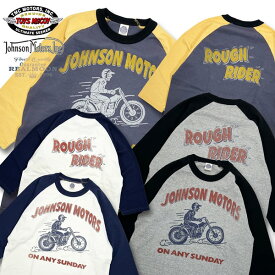 TOYS McCOY トイズマッコイ No.TMC2338 モーターサイクル・クロップド・ラグランTシャツ "JOHNSON MOTORS" アメカジ