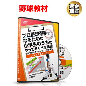 【エントリーで店内買い回り最大P10倍！更にLINE登録で最大1000円OFF】野球 教材 DVD プロ野球選手になるために小学生のうちにやっておくべき練習〜動作分析のスペシャリストが教える「14の走塁ドリル」〜