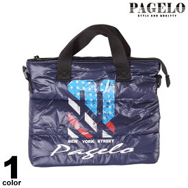 PAGELO パジェロ 2wayバッグ メンズ 秋冬 プリント ロゴ ショルダーバッグ 軽量 p0-0216-07