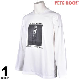 PETS ROCK ペッツロック 長袖 カットソー メンズ 2021秋冬 イギリス製 ペット Tシャツ ロゴ 15-1502-21