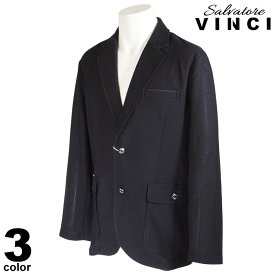 VINCCI ヴィンチ テーラードジャケット メンズ 2春夏 メッシュ 軽量 ロゴ 23-4107-09