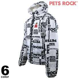 PETS ROCK ペッツロック ダウンジャケット メンズ 2023秋冬 リバーシブル アニマル ペット ロゴ a5-3152-21