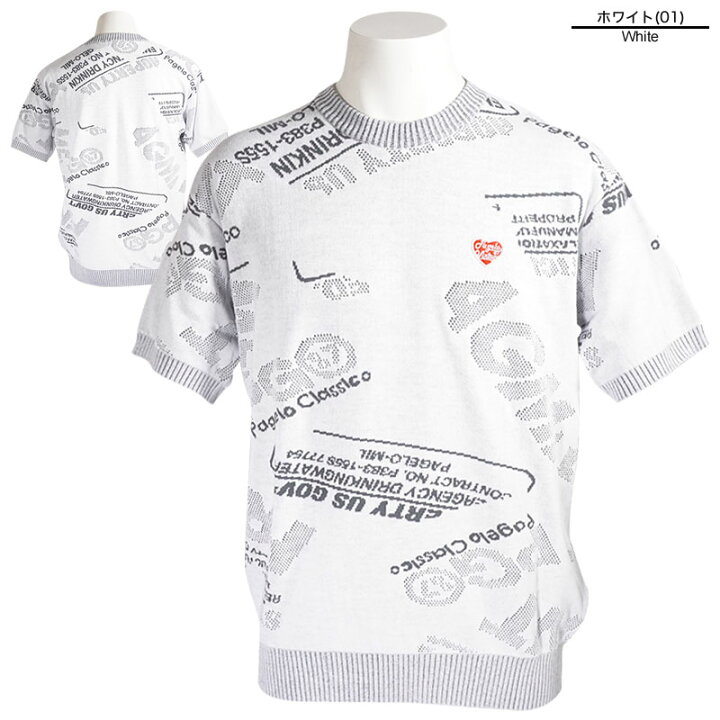 楽天市場】PAGELO パジェロ 半袖 ニット メンズ 2023春夏 刺繍 サマー  