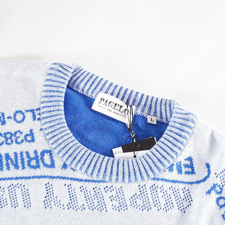 楽天市場】PAGELO パジェロ 半袖 ニット メンズ 2023春夏 刺繍 サマー  
