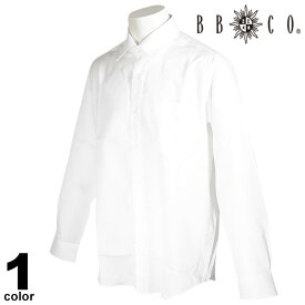 セール 30%OFF BBCO ビビコ 長袖 カジュアルシャツ メンズ 春夏 ストライプ 刺繍 フォーマル ロゴ a1-1001-12