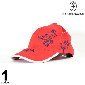 カステルバジャック CASTELBAJAC 綿 帽子 秋冬 キャップ 日本製 GOLF ゴルフ 刺繍 ロゴ 98-0105-56-65