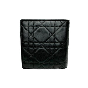 Christian Dior ディオール カロ カナージュ 長財布 ブラック 