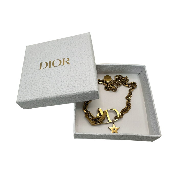 楽天市場】Christian Dior ディオール CDロゴ ネックレス ゴールド 