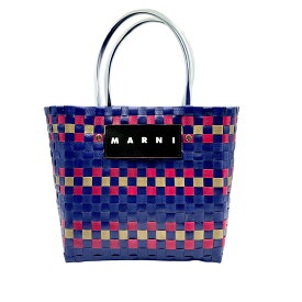 MARNI マルニ フラワーカフェ ハンドバッグ ブルー 24666