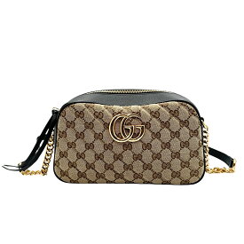 GUCCI グッチ 447632 GGマーモント ショルダーバッグ キャンバス レザー 27955