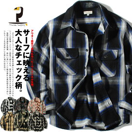 楽天市場】チェックシャツ メンズ 厚手 チェックネルシャツ 長袖シャツ