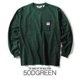 ロンt ben davis ベンデイビス heavy ounce L/S T-shirts 長袖Tシャツ ポケット厚手 ポケT ワンポイント