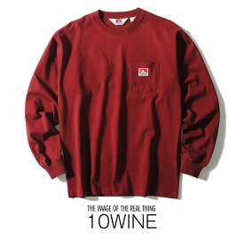 ロンt ben davis ベンデイビス heavy ounce L/S T-shirts 長袖Tシャツ ポケット厚手 ポケT ワンポイント