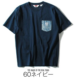 Tシャツ BEN DAVIS ポケット ヘビーウェイト デニムポケット切替 半袖 ブランド ベンデイビス メンズ 夏物 c-24580001