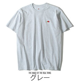 【最終セール!!】FRUIT OF THE LOOM フルーツオブザルーム ロゴワッペン Tシャツ 半袖 メンズ ユニセックス ブランドロゴ ワインポイント夏物 夏服 無地 USAコットン ブランド